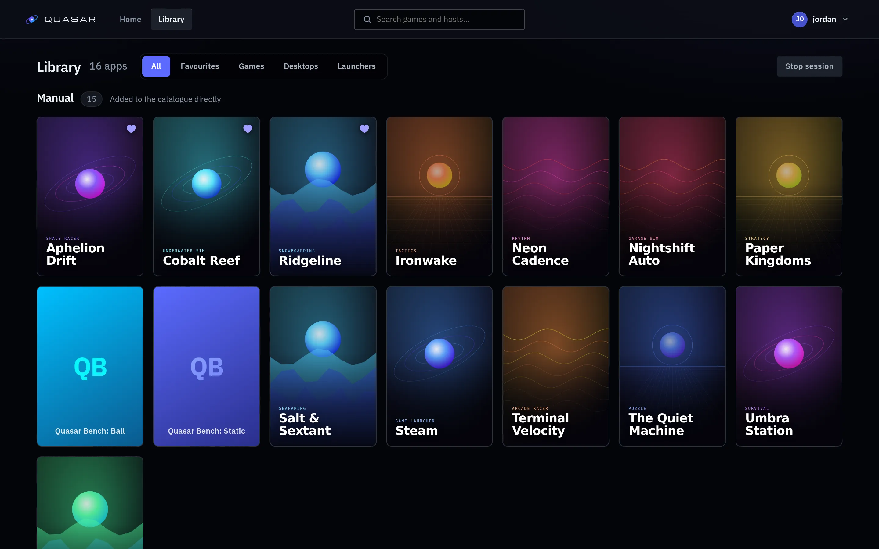 The Quasar library page
